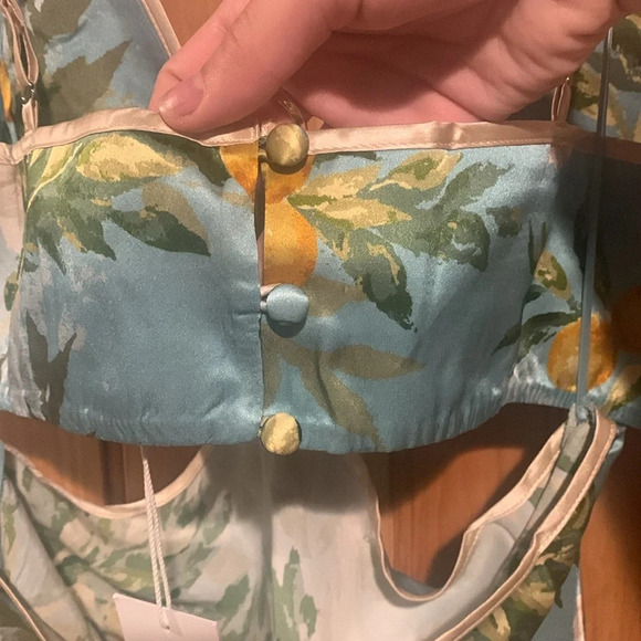 New REFORMATION poppies silk maxi cut out dress - Picture 7 of 12